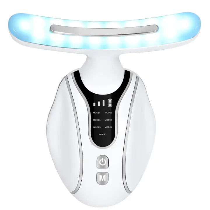 Masajeador de Cuello con Calefacción Ligera 7 Colores Masajeador de Cuello con Vibración Facial - 1