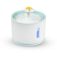 Fuente de agua para gatos de acero inoxidable, fuente automática de 81oz (2,4l) con luz LED e interruptor, para gatos y perros - details 14