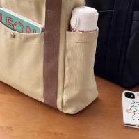 Bolso de lona de gran capacidad para el trabajo, bolso de mujer estilo universitario - details 7