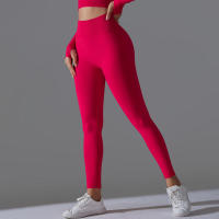 Pantalones de mujer, leggings, glúteos melocotón, pantalones de yoga desnudos de cintura alta - details 2