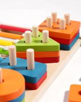 Juguete Educativo 3 en 1 para Niños, Juego de Pesca, columna de golf y Xilófono, Desarrollo de Colores, Formas y Música - details 6