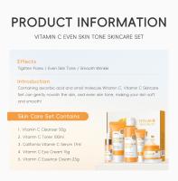 LAIKOU Serie de vitamina C, conjunto de productos para el cuidado de la piel, conjunto de 5 piezas para el cuidado de la piel, limpiador, esencia de tóner, crema para ojos y crema facial - details 12