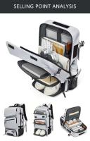 Nuevo Bolso de nailon para ordenador portátil con zapatero, mochila impermeable para viajes de montaña para hombre - details 4
