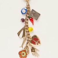 Llavero con cuentas y letras con cordón elegante, colgante de ojo turco malvado, llavero con borlas de estrella estética, decoración para bolso - details 9