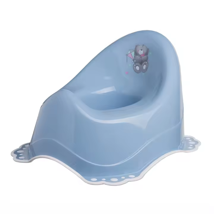 Orinal inteligente, silla de entrenamiento para ir al baño con protector contra salpicaduras, adecuado para niños pequeños, a partir de 18 meses (azul claro) - 1