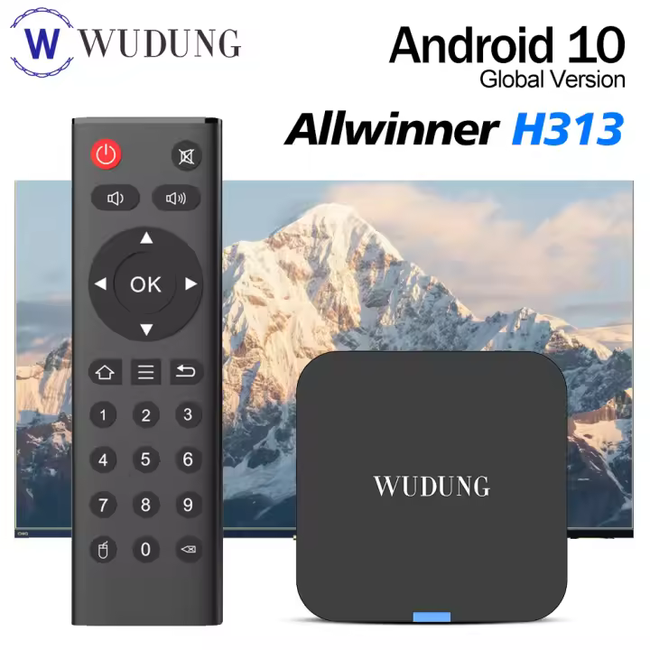 WUDUNG W01 Mini Android 10 Allwinner H313 Dispositivo de TV inteligente 2,4G Wifi 4K HD Set Top Box reproductor multimedia 2GB 16GB - 1