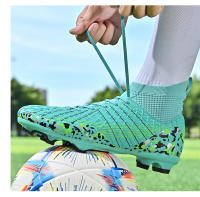 Botas de fútbol para hombre, botines de fútbol TF/FG, zapatos de entrenamiento resistentes al desgaste para niños, zapatillas antideslizantes para exteriores, talla 34-45 - details 12