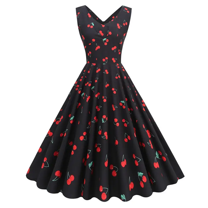 2025 Primavera/Verano nuevo vestido de fiesta para niñas con estampado azul claro fresco - 1