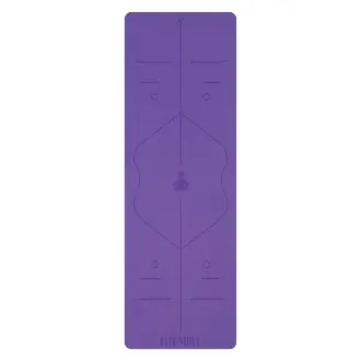 Esterilla de yoga FITPADDY 183x61cm, 6mm con superficie antideslizante y guías de alineación - 1