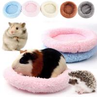 Estera de jaula redonda de conejillo de indias suave, cómoda cama cálida para dormir de hámster, estera de erizo redonda lavable, Otoño e Invierno - details 6