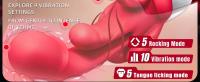 Leten Vibrador de Lengua 5 en 1 Estimulador de Punto G para Mujeres Juguete Intimo para Adultos para Estimulación Clitorial Vaginal Anal - details 3