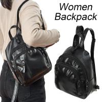 Bolso de hombro de viaje de gran capacidad para mujer, Mochila De Cuero PU de alta calidad, antirrobo - details 4
