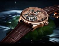 Reloj Mecánico de Lujo AESOP Skeleton Tourbillon Dorado Reloj Automático Impermeable con Correa de Cuero Categoría de Formal para Hombres - details 4