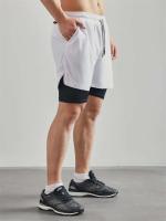 Pantalones de Entrenamiento de Correr 2-en-1 para Hombres Pocket para Teléfono, Toalla, Tres Piezas de Moda Deportiva - details 8