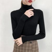 Suéter de mujer, jersey de invierno de punto con cuello alto, jersey ajustado de manga larga, Tops 2025, camisas informales para mujer, ropa suave y cálida Y2K - details 3
