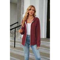 Sudadera con capucha y cremallera cerrada para mujer - details 16