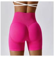 Shorts de Yoga de Cintura Alta Leggings de Fitness sin Costuras para Mujer - details 24