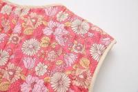 BUNO-Chaleco con estampado Floral para mujer, abrigo Vintage Retro clásico sin mangas, cárdigan frontal abierto, chaleco Reversible, prendas de vestir de otoño, ropa de calle - details 9