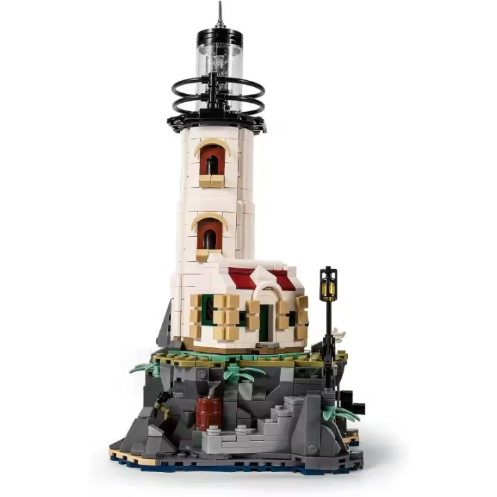 Juegos de bloques de construcción de faros de isla con iluminación brillante, colección única y modelo de exhibición para el hogar, kits de bloques de construcción, regalo para adultos y niños (1092 piezas) - 1