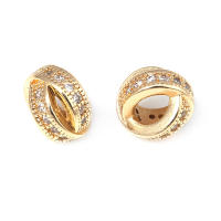 Cuentas de Espaciador de Barril de Brass Dorado de 18K Accesorios de Joyería DIY para Mujeres - details 73