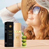 Base de maquillaje 4 en 1, protector solar SPF 50+, corrector hidratante líquido de larga duración, base impermeable, Maquillaje facial Natural - details 2
