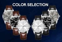 Reloj de Pulsera de Cuero de Alta Calidad TAXAU para Hombres Dual Calendario Clásico Luminoso - details 5