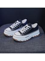 Zapatos de mujer Ins vela 2025 verano nuevo transpirable estudiante tablero zapatos grueso fondo realce ocio - details 1