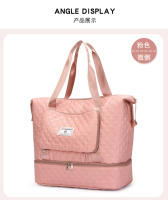 Bolsa deportiva para fitness Separación en seco y húmedo para mujer Ligero de gran capacidad Portátil Bolsa de viaje de corto recorrido Bolsa de equipaje independiente para jaula de zapatos - details 49