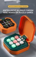 Juego electrónico TIC-TAC-TOE 9 en 1, juego de mesa interactivo de entrenamiento de memoria, juguetes divertidos, Mini juego de tres en raya, viaje - details 20
