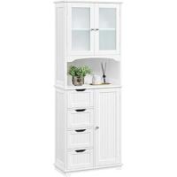 Armario de Baño de Madera Organizador de Almacenamiento con Estante 50x30x92,5cm - details 10