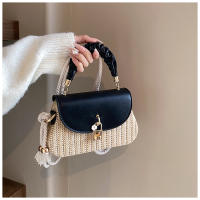 Bolso de mano de paja de moda para mujer, bolso de hombro tipo bandolera de cuerda de alto valor, novedad de verano - details 14