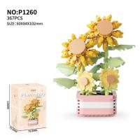 Bloques de Construcción de Cactusas Flor Eterna Bonsái Árbol Jardines Románticos Ladrillos DIY - details 24