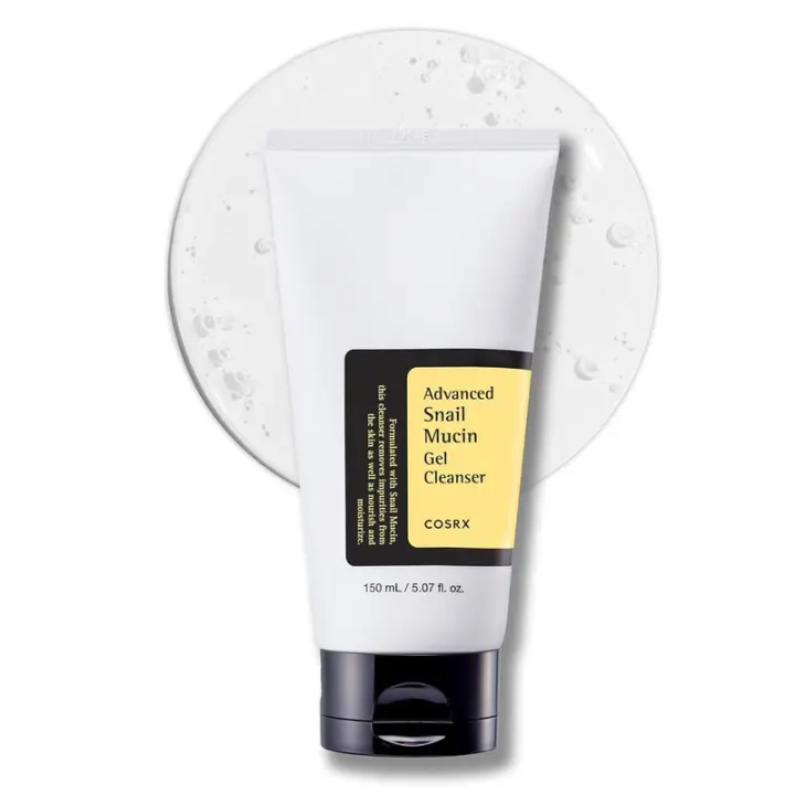 COSRX Advanced Snail Mucin Cleanser, 5.07 Fl Oz / 150 mL, gel de limpieza profunda diario rico para pieles secas y sensibles, piel coreana - 1