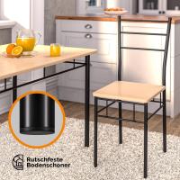 Mesa de Comedor con 4 Sillas Set 5 Pzs. Completo Madera Muebles Cocina Leo 110x68cm Tipo Industrial - details 9
