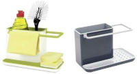 Organizador de utensilios para fregadero de cocina, estante de almacenamiento de escurridor, soporte de esponja, caja de drenaje, accesorios de cocina, el más nuevo - details 0