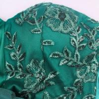 Vestido de noche de satén, lentejuelas de un hombro, vestido de graduación largo hasta el suelo dividido - details 12
