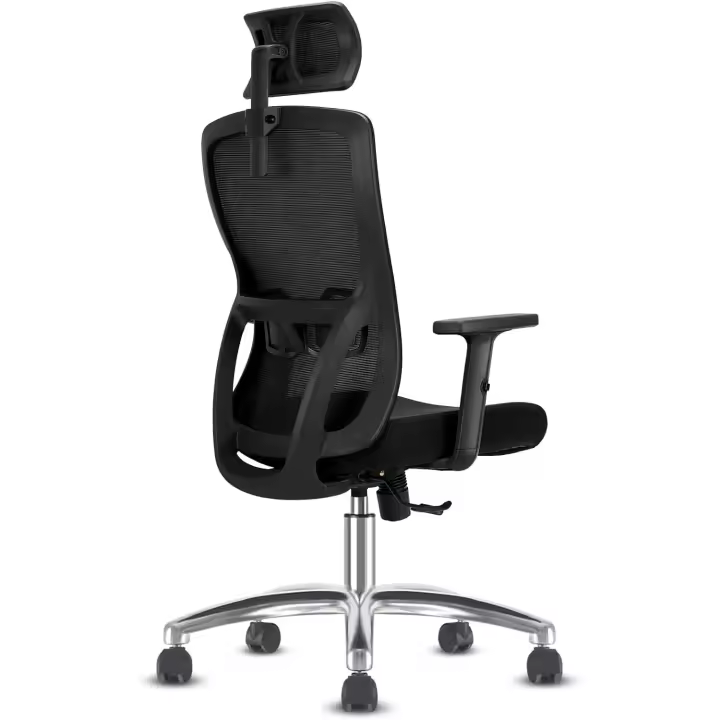 Ajustable, Reposabrazos, Soporte Lumbar, Silla de Oficina con Altura Regulable y Oscilación de - 1