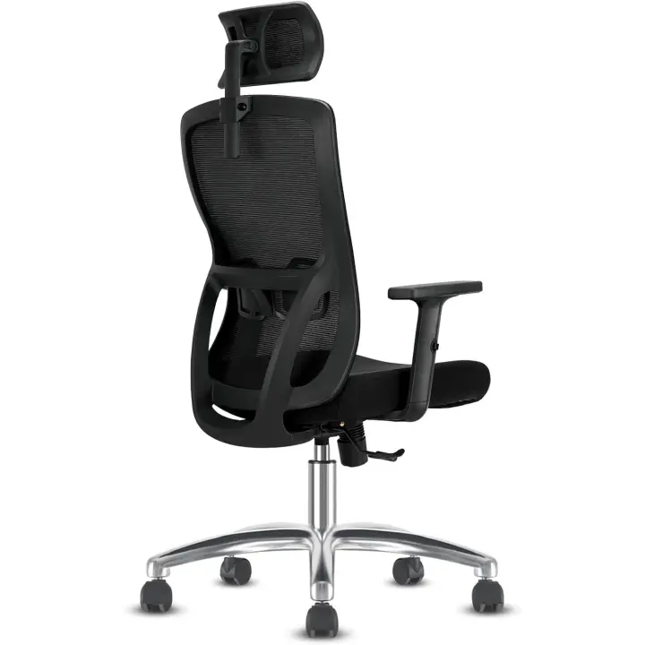 Ajustable, Reposabrazos, Soporte Lumbar, Silla de Oficina con Altura Regulable y Oscilación de - 1