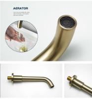 Latón dorado cromado negro gris caño mezclador de baño grifo de lavabo lavabo tocador grifería de agua 150/200/250MM caños de repuesto para grifo - details 3