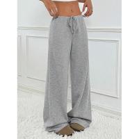Pantalones de mujer con cintura elástica a rayas, talla única, recién llegados de otoño - details 10