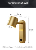 LEFANGXING Lámpara de Pared de Cobre Luz de Fondo de Sala de Estar Sencilla - details 12