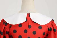 Elegante Vestido de Verano Manga Corta con Volantes Cuello Peter Pan Vintage A-e Midi Largo - details 21