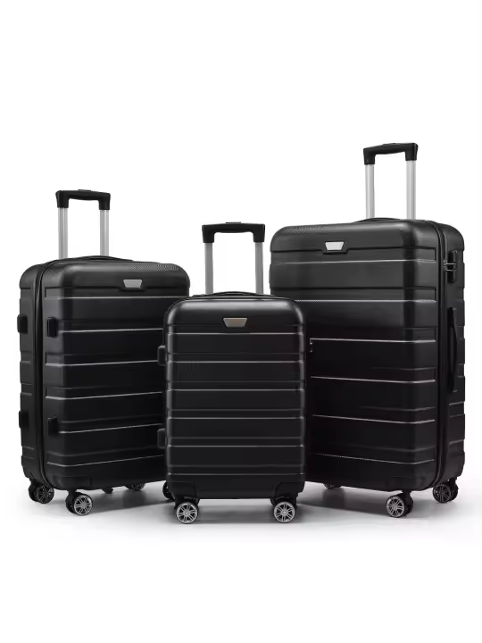 Maleta ABS universal rueda maleta conjunto de tres piezas maleta de embarque contraseña bolsa de carro - 1