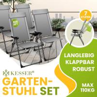 Sillas de Jardín Plegables de Aluminio con Respaldo Alto Ajustable 7 Posiciones, Apoyabrazos Transpirables, Portátiles, Silla de Camping para Jardín y Terraza - details 51