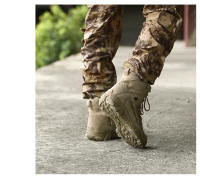 Botas tácticas militares impermeables para hombres, zapatos de seguridad para el trabajo, escalada, senderismo, botines al aire libre, desierto - details 9