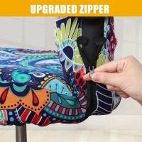 Silla de Oficina de Ordenador, Funda Estirable Impresa, Suave, Universal, para Escritorio Crem Giratoria con, 1 Pieza - details 1