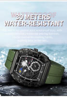 Reloj Skeleton Sport Luxury para hombre: resistente al agua, luminoso, duradero, con correa de caucho, diseño elegante - details 9