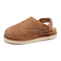 Nuevos zuecos Golden Coast de alta calidad para mujer con sandalias de verano antideslizantes 35-44 #   mula de hombre de ante de vaca real - details 2