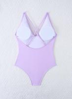 Traje de Baño de Una Pieza Blanco Ajuste de Cuerpo, Dacron, Estilo de Verano/Primavera 24, No Retirable - details 4