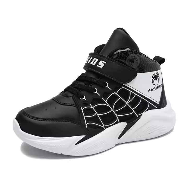 Zapatillas de Baloncesto para Niños de Dibujos Animados de Araña de Alta Goma - 1
